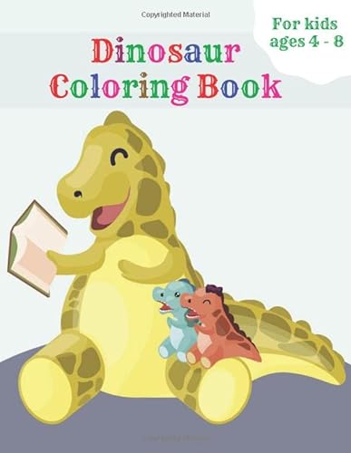 Dinosaur Coloring Books For Kids Ages 4-8: Book Kids For Boys Favors Canvasparty Pad Poster Pencils Pages Set Sheets Table Volume 10