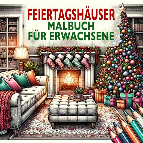 Feiertagshäuser Malbuch für Erwachsene: Festliche Gemütliche Häuser für Weihnachtszeit und Winterfeiertage Feiertagshäuser Malbuch für Erwachsene: Festliche Gemütliche Häuser für Weihnachtszeit und Winterfeiertage