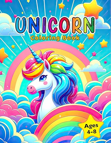 Unicorn Coloring Book: For Kids Ages 4-8 (Coloring Books for Kids)