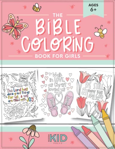 The Bible Coloring Book for Girls: Color 40 Cute Designs of Inspirational Verses & Christian Artwork The Bible Coloring Book for Girls: Color 40 Cute Designs of Inspirational Verses & Christian Artwork von Modern Kid Press