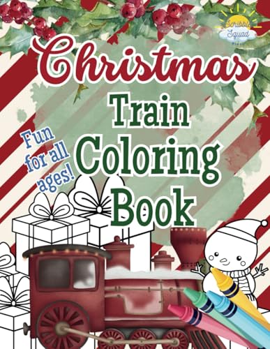 Christmas Train Coloring Book: Festive Train Adventures with Snowmen, Christmas Trees, and Holiday Fun – Single-Sided Pages for Easy Coloring (Trains) Christmas Train Coloring Book: Festive Train Adventures with Snowmen, Christmas Trees, and Holiday Fun – Single-Sided Pages for Easy Coloring (Trains) von Independently published