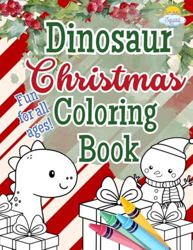 Dinosaur Christmas Coloring Book: A Roaring Holiday Adventure for Kids – Single-Sided Pages, Bold Lines, and Cut-Out Pages for Dino Fun Dinosaur Christmas Coloring Book: A Roaring Holiday Adventure for Kids – Single-Sided Pages, Bold Lines, and Cut-Out Pages for Dino Fun von Independently published