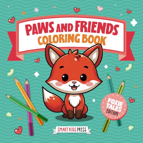 Paws and Friends Coloring Book - Foxie Tales Edition: Easy-to-Color Little Animal Adventures for Young Creators (Paws and Friends Coloring Books ... Little Animal Adventures for Young Creators) von Independently published