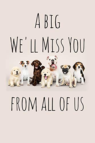 A big We'll Miss You from all of us: Perfect goodbye gift for coworker that is leaving / going away gift for your co worker, boss, manager, employee. von Independently Published