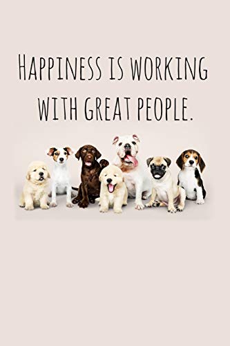 Happiness is working with great people.: Perfect goodbye gift for coworker that is leaving / going away gift for your co worker, boss, manager, employee.