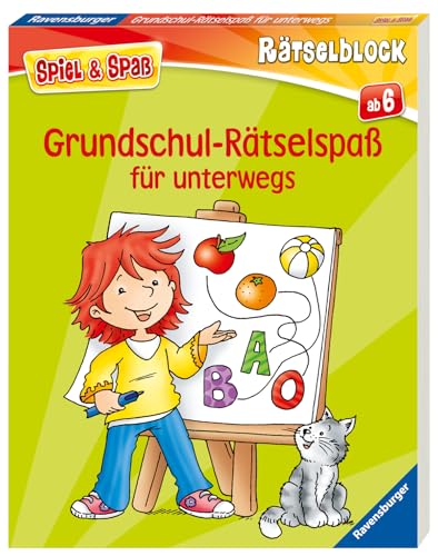 Grundschul-Rätselspaß für unterwegs - Rätselbuch ab 6 Jahre, Reisespiele für Kinder (Spiel & Spaß - Rätselblock) von Ravensburger Verlag GmbH