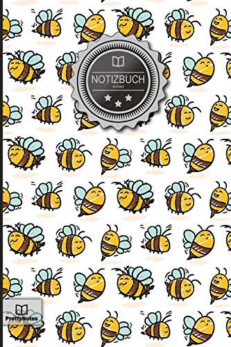 Notizbuch: „Bienen & Imker“ • 100+ Seiten, Punktraster (dotted), 6x9 Zoll, Soft Cover, mit Inhaltsverzeichnis • Original PrettyNotes Notizbuch mit ... Hausaufgabenheft, Schulheft, Notizheft