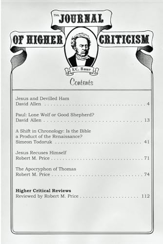 The Journal of Higher Criticism Volume 20 Number 1 von Independently published