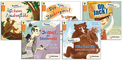 Geschichten aus aller Welt - Set 2: Einzelbände: Äffchens Zauberflöte; Der Zauberpinsel; Oh, Jack!; Joshi, der Steinmetz; Wie der Bär seinen Schwanz verlor