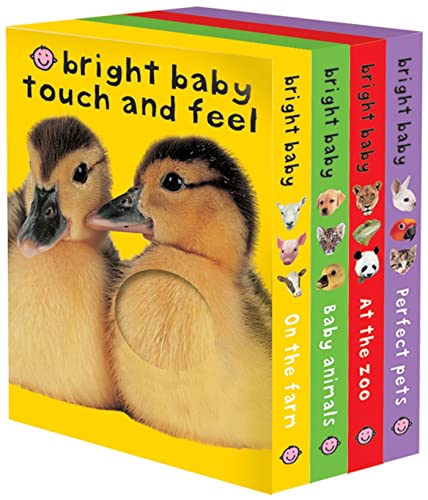 Bright Baby Touch & Feel Boxed Set: On the Farm, Baby Animals, at the Zoo and Perfect Pets (Bright Baby Touch and Feel)