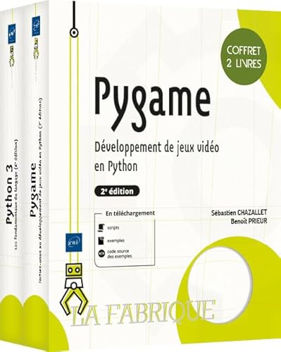Pygame - Coffret de 2 livres : Développement de jeux vidéo en Python (2e édition) von Editions ENI
