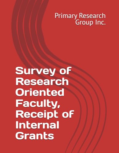 Survey of Research Oriented Faculty, Receipt of Internal Grants von Primary Research Group
