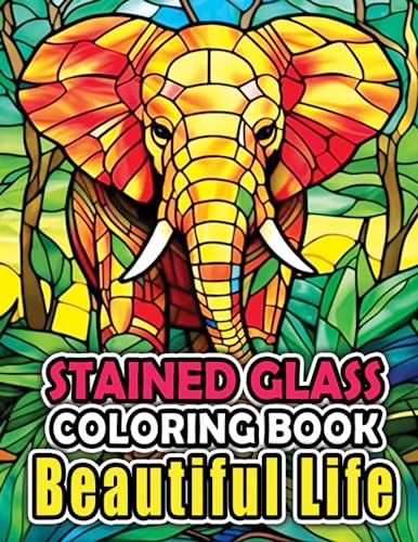 Stained Glass Coloring Book Beautiful Life: A Collection of Beautiful and Different Designs for Relaxation and Stress Relief Stained Glass Coloring Book Beautiful Life: A Collection of Beautiful and Different Designs for Relaxation and Stress Relief