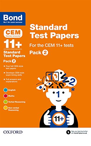 Bond 11+: CEM: Standard Test Papers: Ready for the 2024 exam: Pack 2