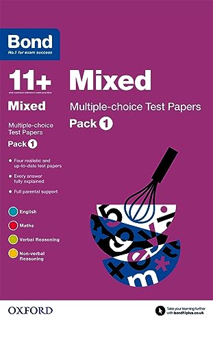Bond 11+: Mixed: Multiple-choice Test Papers: For 11+ GL assessment and Entrance Exams: Pack 1