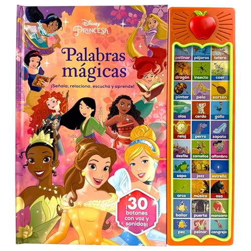 PALABRAS MÁGICAS DISNEY PRINCESAS 30 BOTONES CON SONIDO: 30 BOTONES CON VOZ Y SONIDO von PI Kids