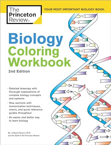 Biology Coloring Workbook, 2nd Edition: An Easier and Better Way to Learn Biology (Coloring Workbooks) von Princeton Review