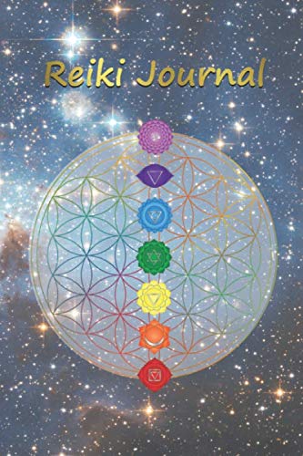 Reiki Journal: Blank notebook for Reiki practitioner – Flower of Life Chakra Healing
