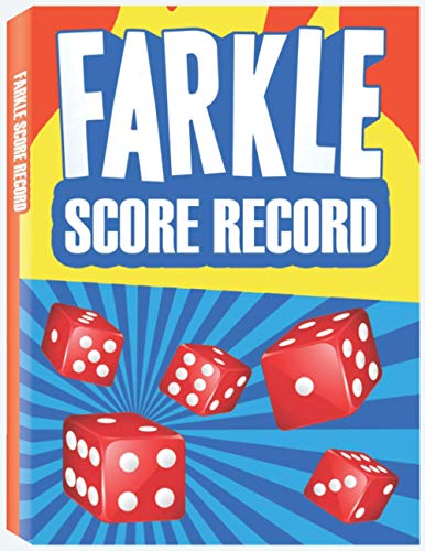 Farkle Score Sheets: 100 Farkle Score Pads, Farkle Dice Game, Farkle Game Record Keeper, Farkle Record Book von Only1MILLION