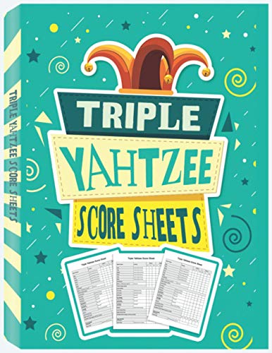 Triple Yahtzee Score Sheets: 100 Triple Yahtzee Score Pads von Only1MILLION