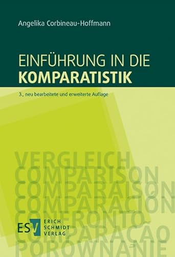 Einführung in die Komparatistik von Schmidt, Erich Verlag