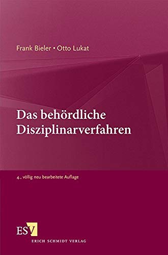 Das behördliche Disziplinarverfahren von Schmidt (Erich), Berlin