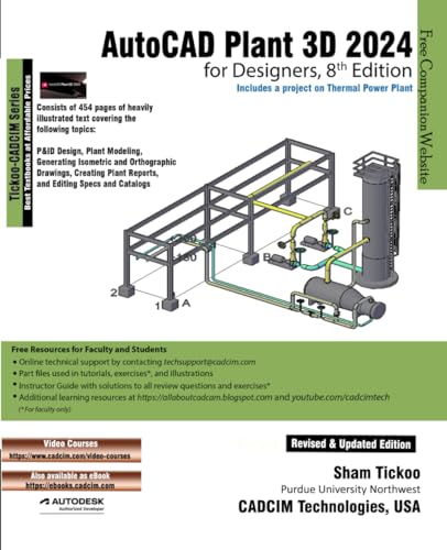 AutoCAD Plant 3D 2024 for Designers, 8th Edition von CADCIM Technologies