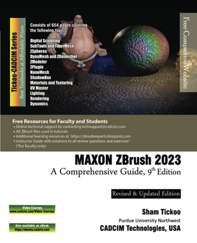 MAXON ZBrush 2023: A Comprehensive Guide, 9th Edition von CADCIM Technologies