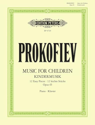 Music for Children: 12 easy pieces for Piano (1935) für Klavier solo op. 65 -Kindermusik-: Klavierauszug von Peters, C. F. Musikverlag