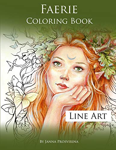 Faerie Coloring Book: Line Art von Lulu