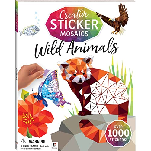 Creative Sticker Mosaics: Wild Animals (Kaleidoscope Sticker Mosaics) von hinkler