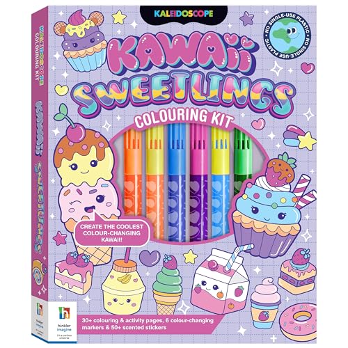 Kaleidoscope Colouring Kawaii Sweetlings Kit von hinkler