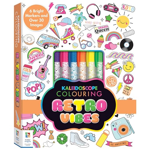 Kaleidoscope Colouring Kit Retro Vibes von Hinkler Books