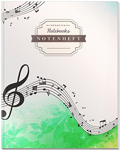 DÉKOKIND Notenheft | DIN A4, 64 Seiten, 12 Notensysteme pro Seite, Inhaltsverzeichnis, Vintage Softcover | Dickes Notenbuch | Motiv: Frühlingshaft DÉKOKIND Notenheft | DIN A4, 64 Seiten, 12 Notensysteme pro Seite, Inhaltsverzeichnis, Vintage Softcover | Dickes Notenbuch | Motiv: Frühlingshaft