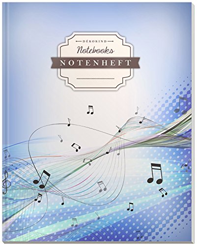 DÉKOKIND Notenheft | DIN A4, 64 Seiten, 12 Notensysteme pro Seite, Inhaltsverzeichnis, Vintage Softcover | Dickes Notenbuch | Motiv: Modern DÉKOKIND Notenheft | DIN A4, 64 Seiten, 12 Notensysteme pro Seite, Inhaltsverzeichnis, Vintage Softcover | Dickes Notenbuch | Motiv: Modern
