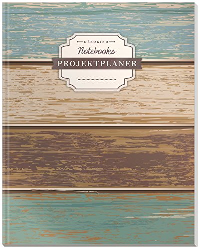 DÉKOKIND Projektplaner | DIN A4, 100+ Seiten, Register, Kontakte, Vintage Softcover | Für über 50 Projekte geeignet| Motiv: Holzwand DÉKOKIND Projektplaner | DIN A4, 100+ Seiten, Register, Kontakte, Vintage Softcover | Für über 50 Projekte geeignet| Motiv: Holzwand