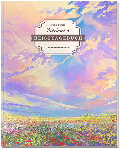 DÉKOKIND Reisetagebuch zum Selberschreiben | DIN A4, 100+ Seiten, Register, Vintage Softcover | Auch als Abschiedsgeschenk | Motiv: Blumenwiese DÉKOKIND Reisetagebuch zum Selberschreiben | DIN A4, 100+ Seiten, Register, Vintage Softcover | Auch als Abschiedsgeschenk | Motiv: Blumenwiese