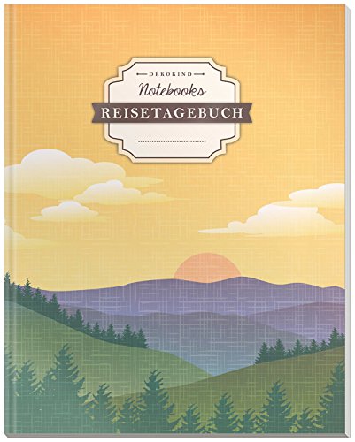 DÉKOKIND Reisetagebuch zum Selberschreiben | DIN A4, 100+ Seiten, Register, Vintage Softcover | Auch als Abschiedsgeschenk | Motiv: Canada