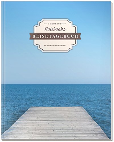 DÉKOKIND Reisetagebuch zum Selberschreiben | DIN A4, 100+ Seiten, Register, Vintage Softcover | Auch als Abschiedsgeschenk | Motiv: Freiheitlich