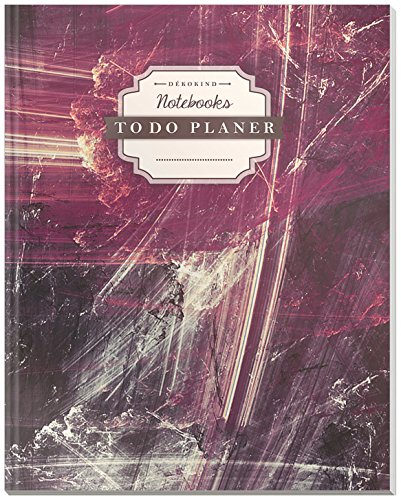 DÉKOKIND To Do Planer | DIN A4, 100+ Seiten, Register, Vintage Softcover | Dickes Checklisten Buch | Motiv: Artistic
