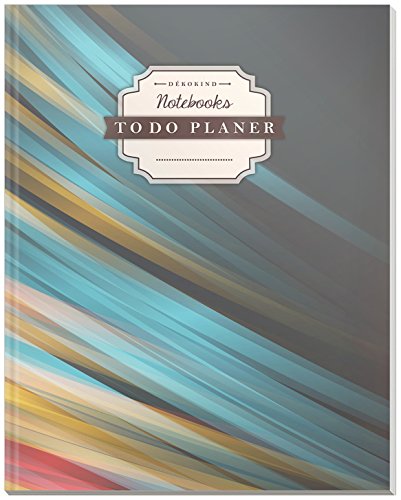 DÉKOKIND To Do Planer | DIN A4, 100+ Seiten, Register, Vintage Softcover | Dickes Checklisten Buch | Motiv: Lightflash von DÉKOKIND