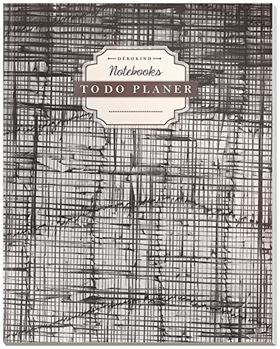 DÉKOKIND To Do Planer | DIN A4, 100+ Seiten, Register, Vintage Softcover | Dickes Checklistenbuch | Motiv: Skteches von DÉKOKIND