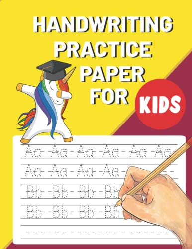 Handwriting practice paper for kids: English writing practice paper cursive notebook journal for kids kindergarten