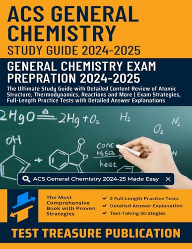 ACS General Chemistry Study Guide 2024-2025: In-Depth Review of Atomic Structure, Thermodynamics, Reactions and More | Exam Strategies, Two Full-Length Practice Tests with Detailed Answer Explanations ACS General Chemistry Study Guide 2024-2025: In-Depth Review of Atomic Structure, Thermodynamics, Reactions and More | Exam Strategies, Two Full-Length Practice Tests with Detailed Answer Explanations von Independently published