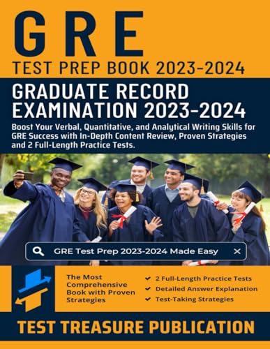 GRE Test Prep Book 2023-2024: Boost Your Verbal, Quantitative, and Analytical Writing Skills for GRE Success with In-Depth Content Review, Proven Strategies and 2 Full-Length Practice Tests GRE Test Prep Book 2023-2024: Boost Your Verbal, Quantitative, and Analytical Writing Skills for GRE Success with In-Depth Content Review, Proven Strategies and 2 Full-Length Practice Tests von Independently published