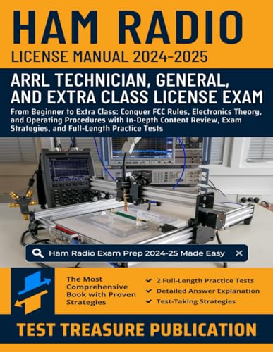 Ham Radio License Manual 2024-2025: From Beginner to Extra Class: Conquer FCC Rules, Electronics Theory, and Operating Procedures with In-Depth ... Strategies, and Full-Length Practice Tests Ham Radio License Manual 2024-2025: From Beginner to Extra Class: Conquer FCC Rules, Electronics Theory, and Operating Procedures with In-Depth ... Strategies, and Full-Length Practice Tests von Independently published