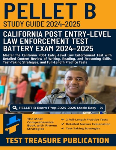 PELLET B Study Guide 2024-2025: Master the California POST Entry-Level Law Enforcement Test with Detailed Content Review of Writing, Reading, and ... Strategies, and Full-Length Practice Tests PELLET B Study Guide 2024-2025: Master the California POST Entry-Level Law Enforcement Test with Detailed Content Review of Writing, Reading, and ... Strategies, and Full-Length Practice Tests von Independently published