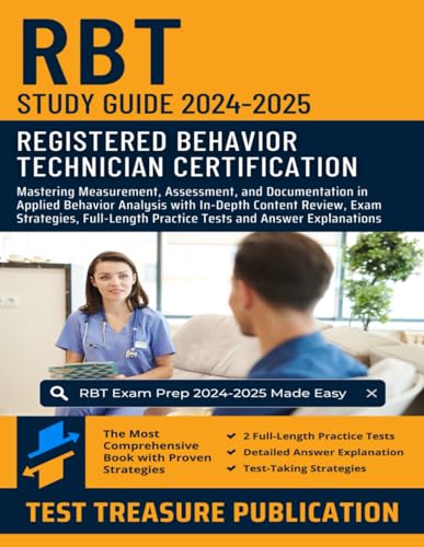 RBT Study Guide 2024-2025: Mastering Measurement, Assessment, and Documentation in Applied Behavior Analysis with In-Depth Content Review, Exam ... Analyst Certification Board's RBT Test RBT Study Guide 2024-2025: Mastering Measurement, Assessment, and Documentation in Applied Behavior Analysis with In-Depth Content Review, Exam ... Analyst Certification Board's RBT Test von Independently published