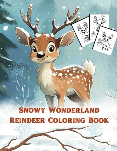 Snowy Wonderland Reindeer Coloring Book: 45 Hand-Drawn Illustrations of Reindeer in a Magical Winter Wonderland – Perfect for Festive Fun and Creative Holiday Coloring! Snowy Wonderland Reindeer Coloring Book: 45 Hand-Drawn Illustrations of Reindeer in a Magical Winter Wonderland – Perfect for Festive Fun and Creative Holiday Coloring! von Independently published