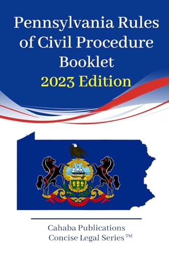 Pennsylvania Rules of Civil Procedure Booklet von Independently published